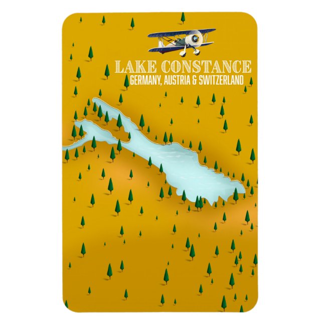 Imán Lago de Constanza Alemania, Austria y Suiza (Vertical)