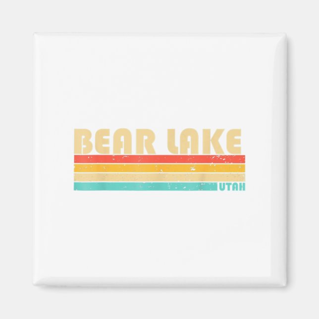 Imán LAGO DE OSO UTAH Fun Ping Camping Verano (Frente)