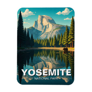 Imán Lago en el Parque Nacional Yosemite Half Dome