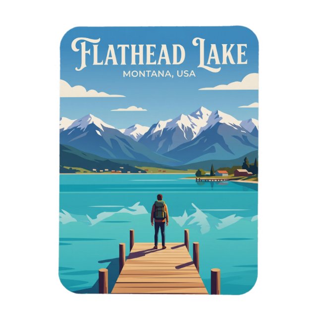 Imán Lago Flathead EE. UU. (Vertical)