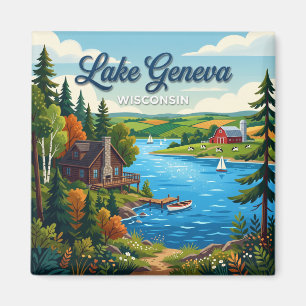 Imán Lago Ginebra Wisconsin