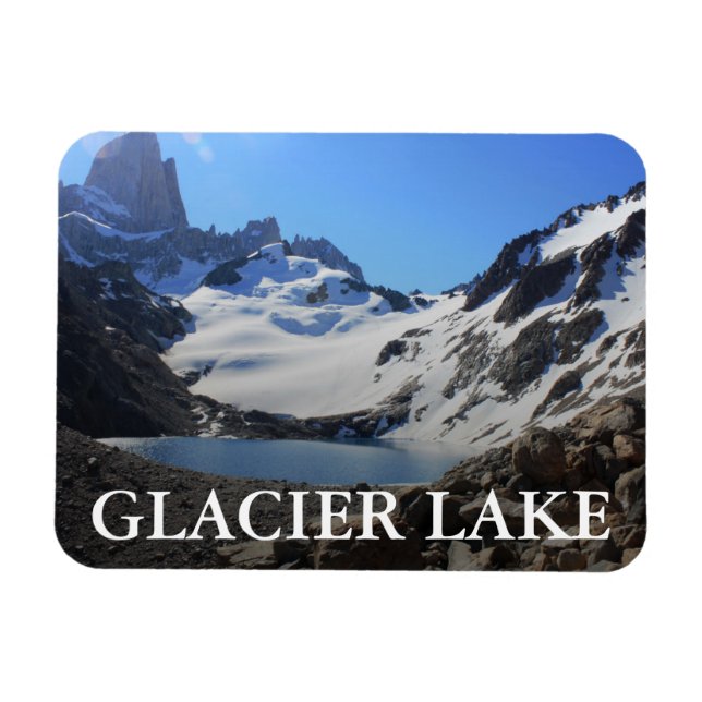 Imán Lago Glaciar Cerca Del Monte Fitz Roy (Horizontal)