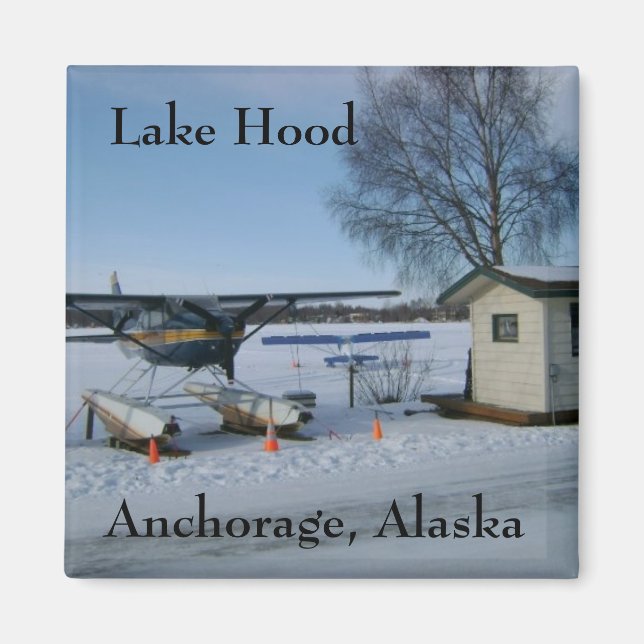 Imán Lago Hood, Anchorage, Alaska (Frente)