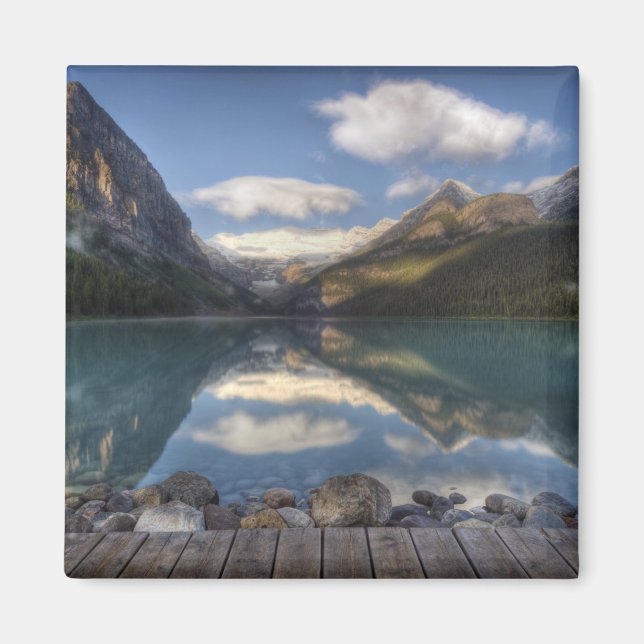 Imán Lago Louise al amanecer, Parque Nacional Banff, (Frente)