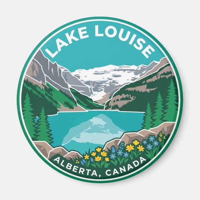 Imán Lago Louise Canadá (Frente)