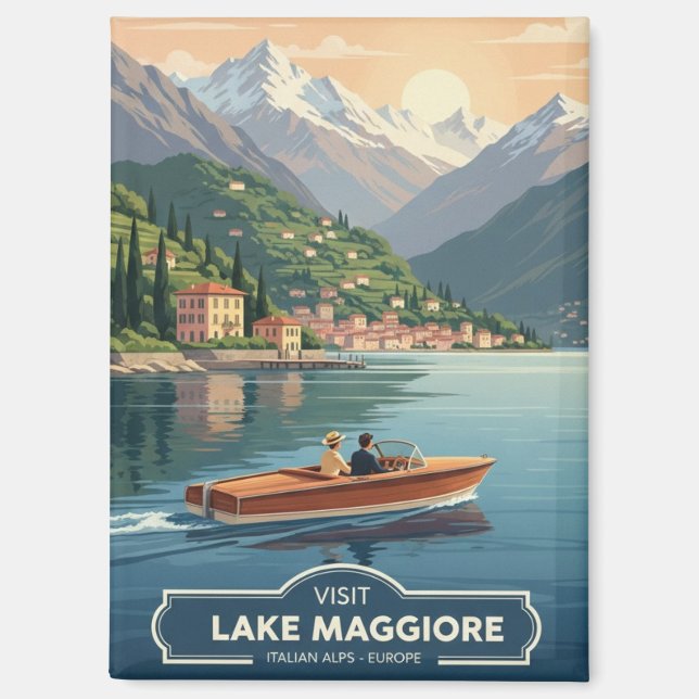 Imán Lago Maggiore Viajes Italia (Anverso)