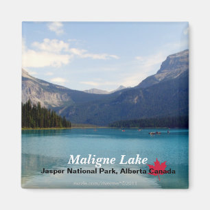 Imán Lago Maligne/parque nacional de jaspe, Alberta