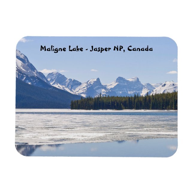 Imán Lago Maligno - Parque nacional Jasper, Canadá (Horizontal)