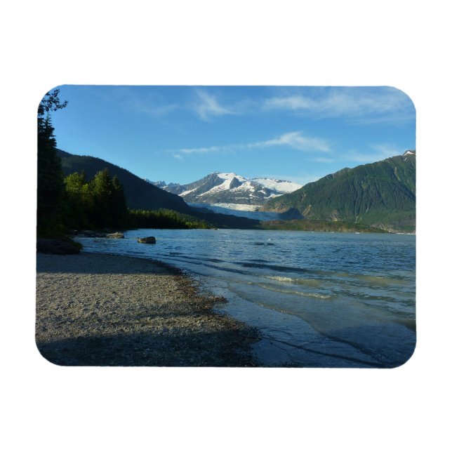 Imán Lago Mendenhall en el paisaje Juneau Alaska (Horizontal)