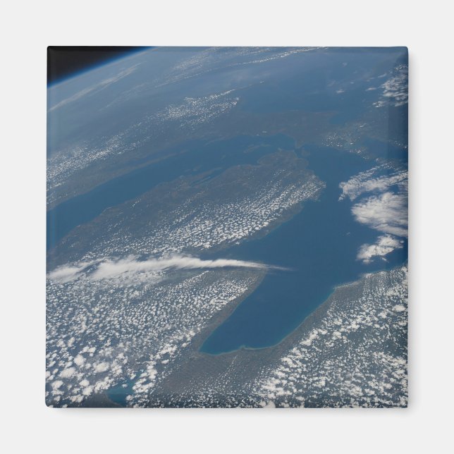 Imán Lago Michigan, Lago Huron Y Estado De Michigan. (Frente)