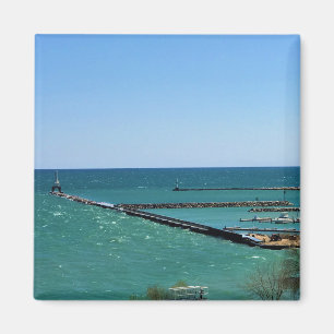 Imán Lago Michigan, Port Washington, Wisconsin