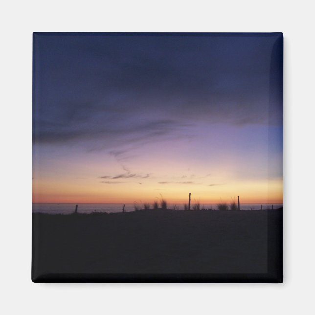 Imán Lago Michigan Sunset (Frente)