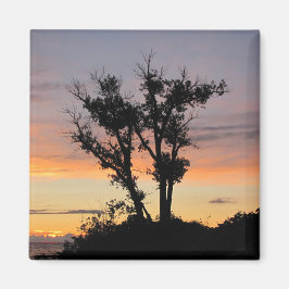 Imán Lago Michigan Sunset