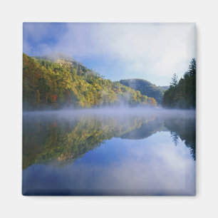 Imán Lago Millcreek y colores de otoño al amanecer,