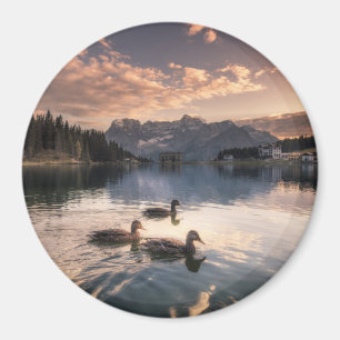 Imán Lago Misurina Dolomites, Italia