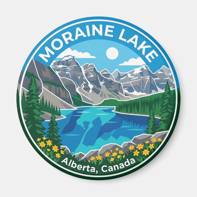 Imán Lago Moraine Canadá (Frente)