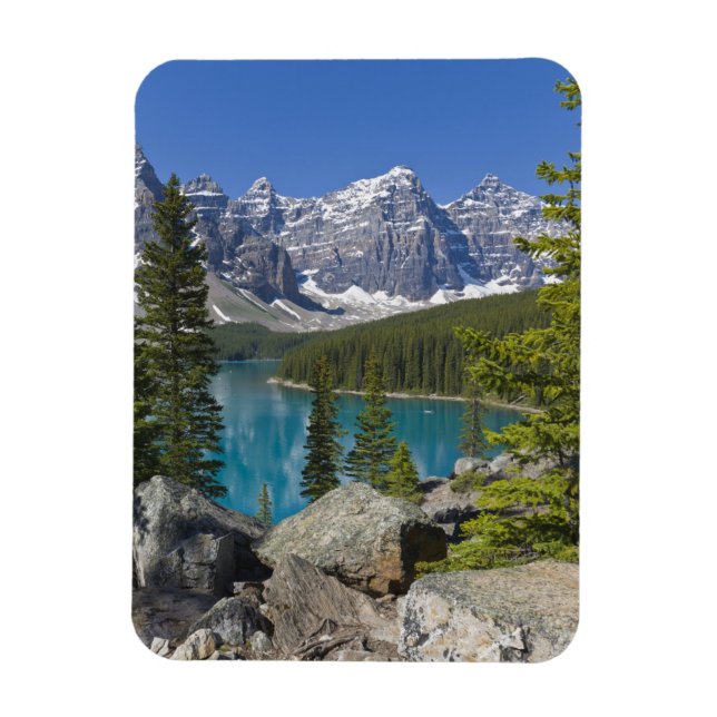 Imán Lago Moraine, Canadian Rockies, Alberta, Canadá (Vertical)