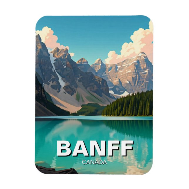 Imán Lago Moraine en el Parque Nacional Banff Canadá Vi (Vertical)