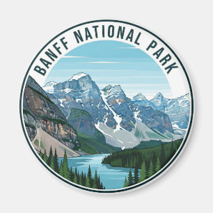 Imán Lago Moraine en el Parque Nacional Banff Canadá Vi