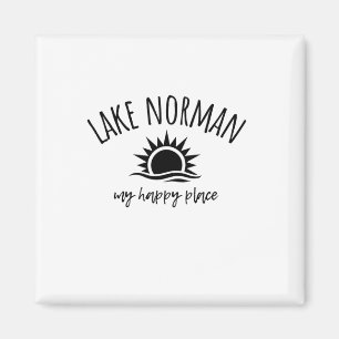 Imán Lago Norman Mi lugar feliz Nc Embarcaciones Pesca 