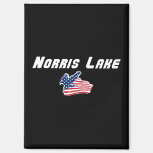 Imán Lago Norris Tennessee Obra de Arte de Bandera de Á