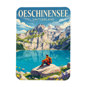 Imán Lago Oeschinen Suiza