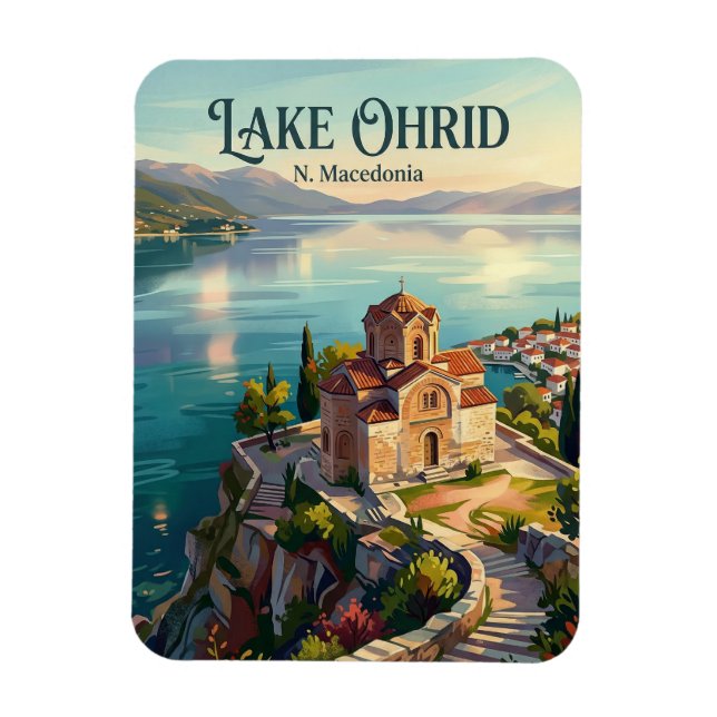 Imán Lago Ohrid Macedonia del Norte (Vertical)