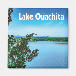 Imán Lago Ouachita, Arkansas foto con nombre