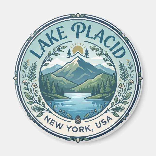 Imán Lago Plácido EE. UU. (Frente)