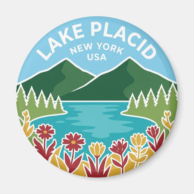 Imán Lago Plácido EE. UU. (Frente)