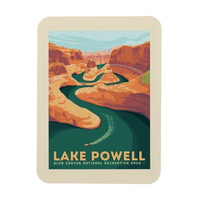 Imán Lago Powell | Arizona y Utah (Vertical)