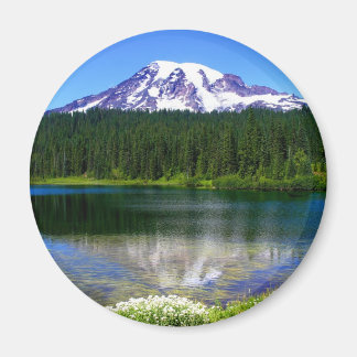 Imán Lago Reflection, Monte Rainier, WA, EE. UU.