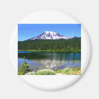 Imán Lago Reflection, Monte Rainier, WA, EE. UU.