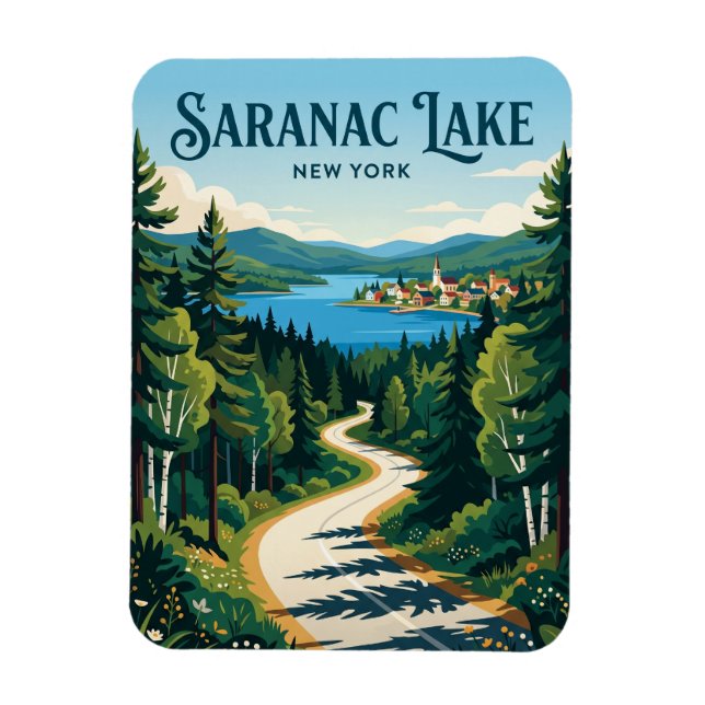 Imán Lago Saranac EE. UU. (Vertical)