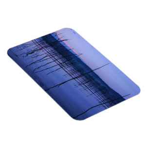 Imán Lago sereno y helado después de fuertes lluvias