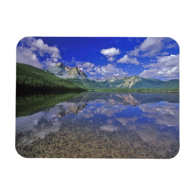 Imán Lago Stanley en las montañas Sawtooth de Idaho (Horizontal)