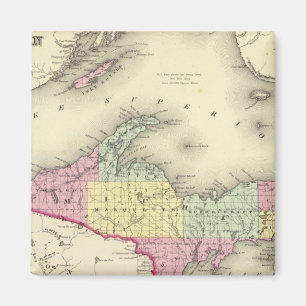 Imán Lago Superior Y La Parte Norte De Michigan