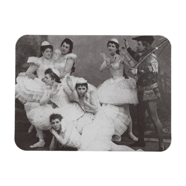 Imán Lago Swan, Teatro Mariinsky, 1895 (foto b/w) (Horizontal)