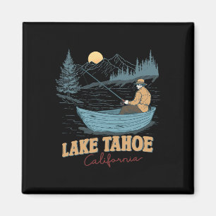 Imán Lago Tahoe California Divertido Verano Pesca Campi
