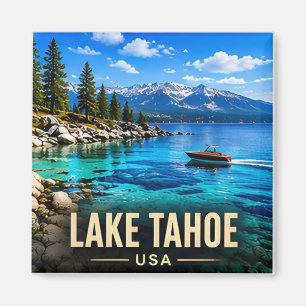 Imán Lago Tahoe California Nevada Lago Alpino Viaje 🏔