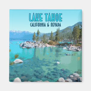Imán Lago Tahoe California Nevada Vintage