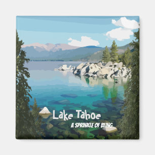 Imán Lago Tahoe Una espoleta de bling California