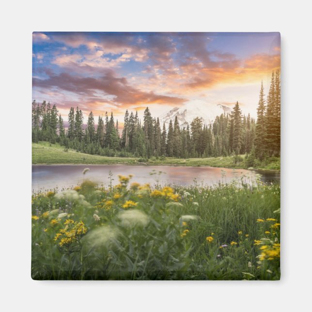 Imán Lago Tipsoo del Monte Rainier (Frente)