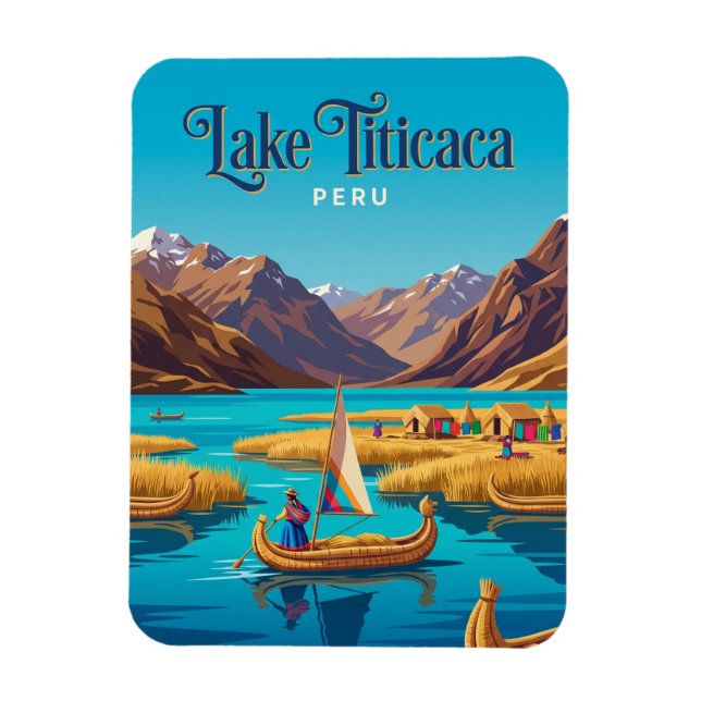 Imán Lago Titicaca Perú (Vertical)