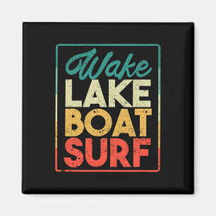 Imán Lago Wake Barco Surf Divertido Wakesurf Tabla Surf