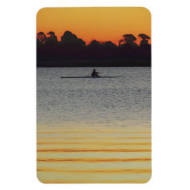 Imán Lago Wendouree Tranquilo Antes del Anochecer