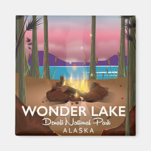 Imán Lago Wonder, Parque Nacional Denali Alaska