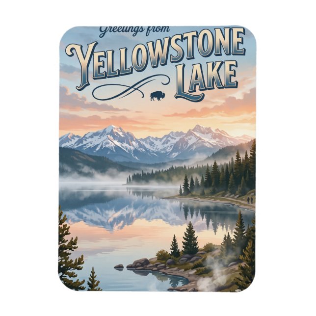 Imán Lago Yellowstone EE. UU. (Vertical)