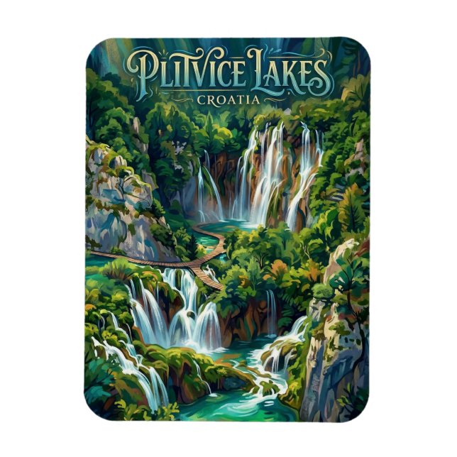 Imán Lagos de Plitvice Croacia (Vertical)