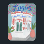 Imán Lagos Portugal Quiosco Algarve Cute arte hecho a m<br><div class="desc">Añada su propio texto a este imán con un encantador ilustracion de un quiosco con encanto en el Algarve Lagos Portugal. ¡Espero que te guste este dibujo,  lo creé para ti! ¡Revisa mi tienda por más o hazme saber si quieres algo personalizado!</div>